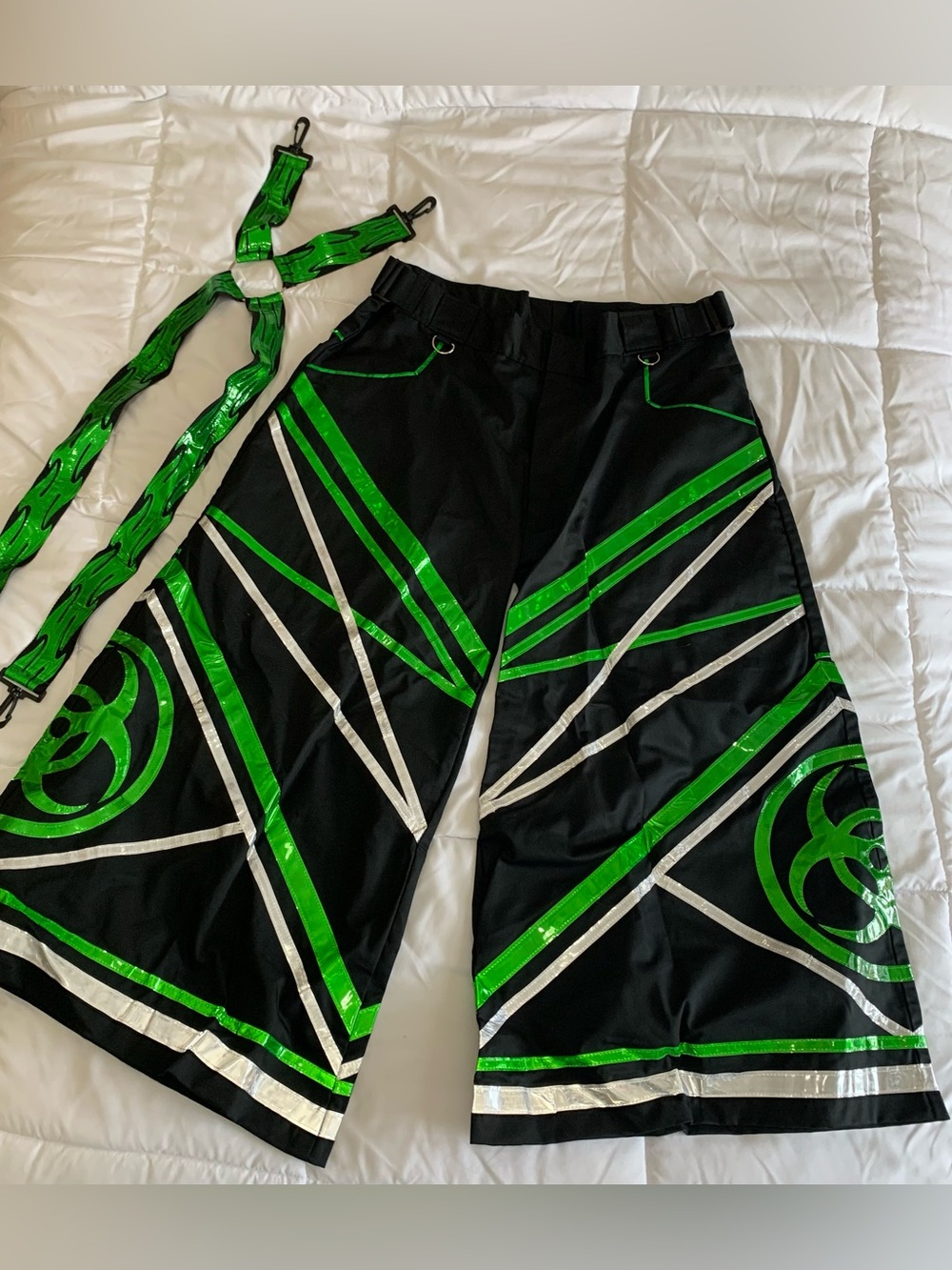 Like New Heatwave Rave Reflective Phat Pants